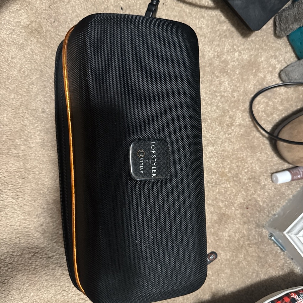 Topstyler Black and Orange Electronics Case